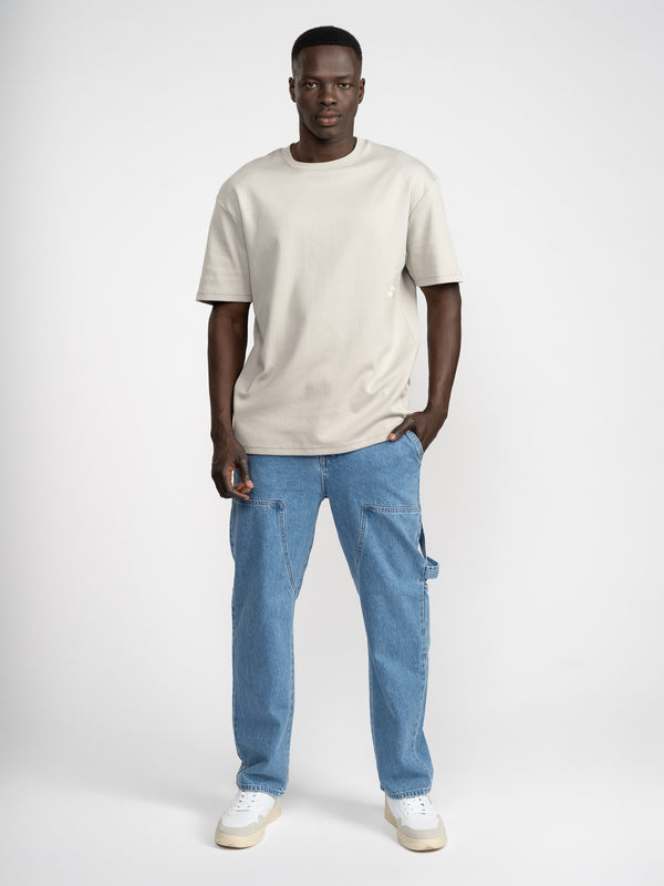 T-SHIRT OVER SIZE Light Gray / XXS