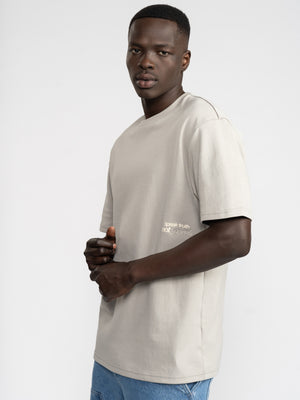 T-SHIRT OVER SIZE Light Gray / XXS