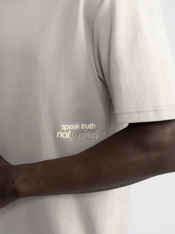 T-SHIRT OVER SIZE Light Gray / XXS