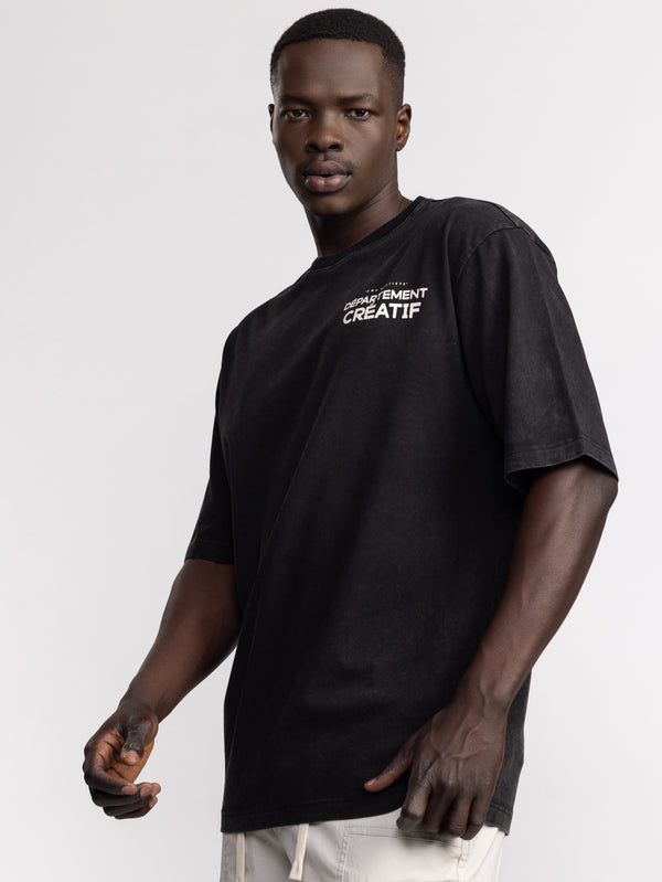 T-SHIRT OVER SIZE Black / XXS