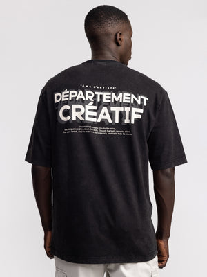 T-SHIRT OVER SIZE Black / XXS