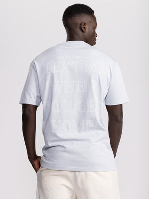 T-SHIRT OVER SIZE Light Blue / XXS