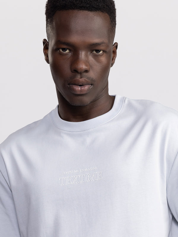 T-SHIRT OVER SIZE Light Blue / XXS