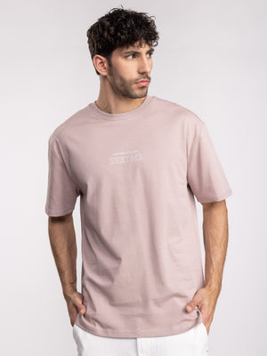T-SHIRT OVER SIZE Smoky Pink / XXS