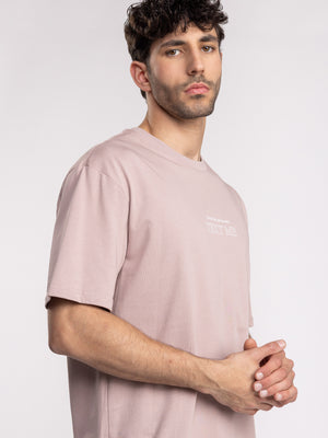 T-SHIRT OVER SIZE Smoky Pink / XXS