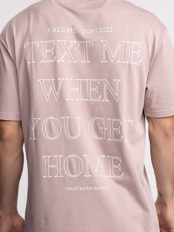T-SHIRT OVER SIZE Smoky Pink / XXS