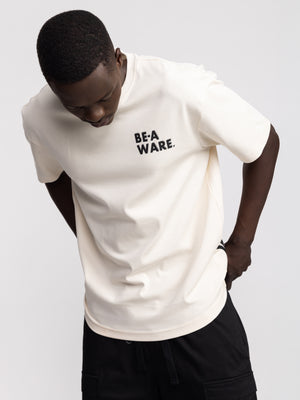 T-SHIRT OVER SIZE Cream / XXS