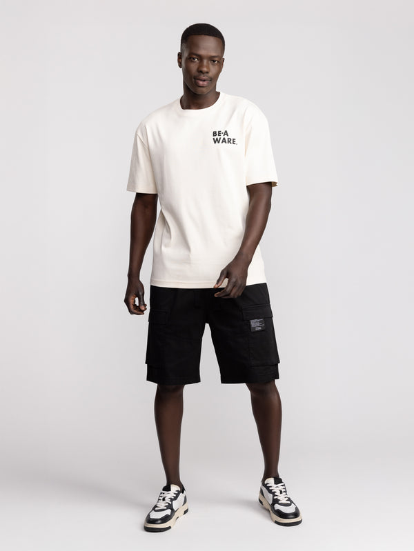 T-SHIRT OVER SIZE Cream / XXS