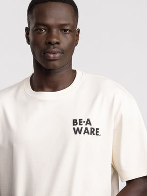 T-SHIRT OVER SIZE Cream / XXS