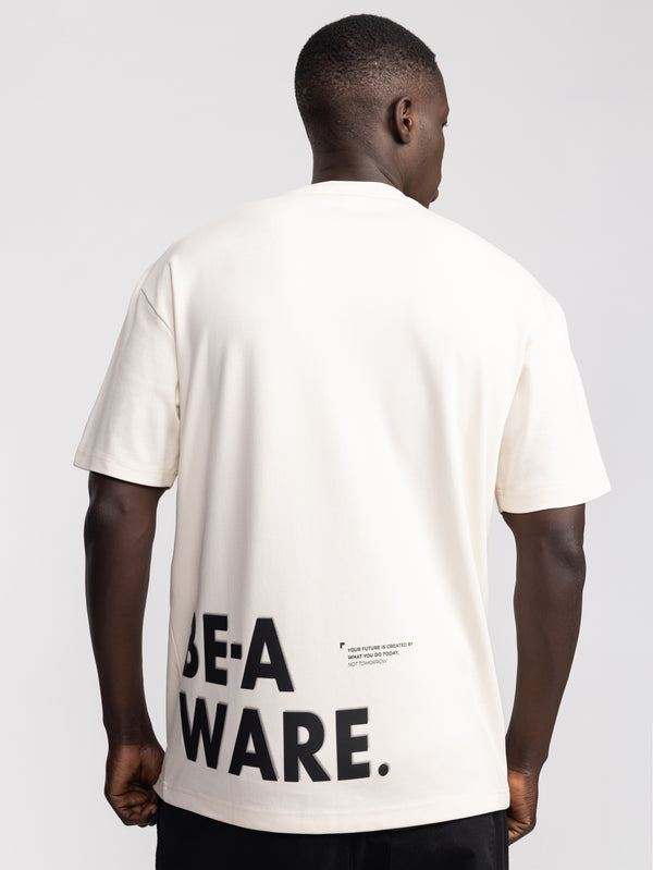 T-SHIRT OVER SIZE Cream / XXS