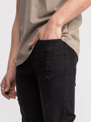 FASHION JEANS Black / 38