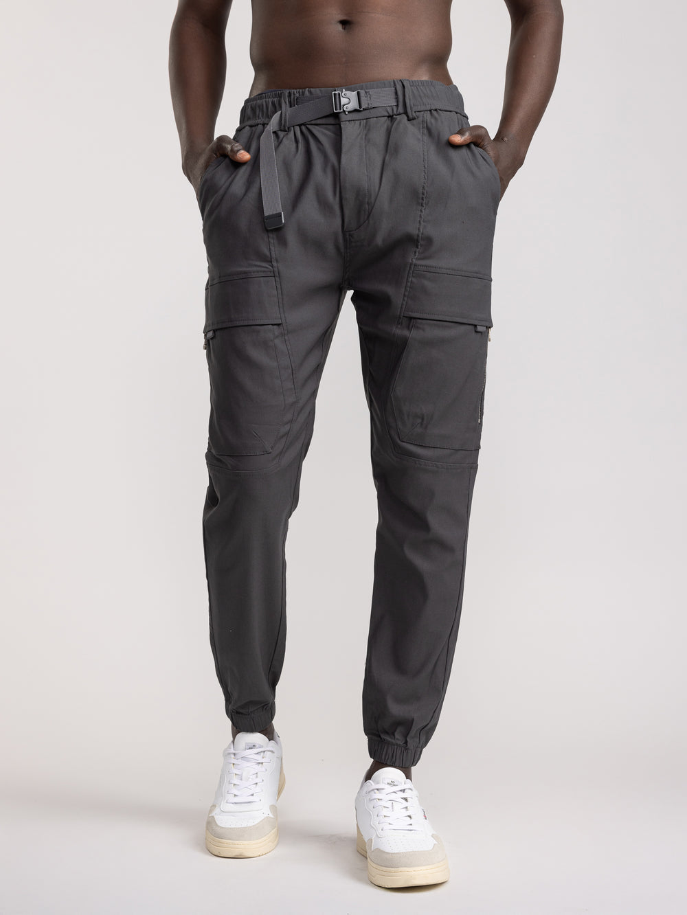 CARGO WOVEN PANTS Dark Gray / 48