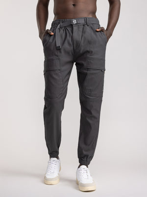 CARGO WOVEN PANTS Dark Gray / 48