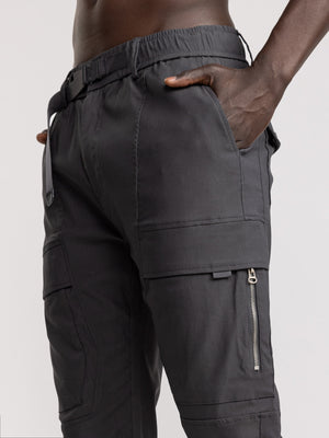 CARGO WOVEN PANTS Dark Gray / 48