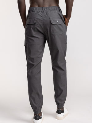 CARGO WOVEN PANTS Dark Gray / 48