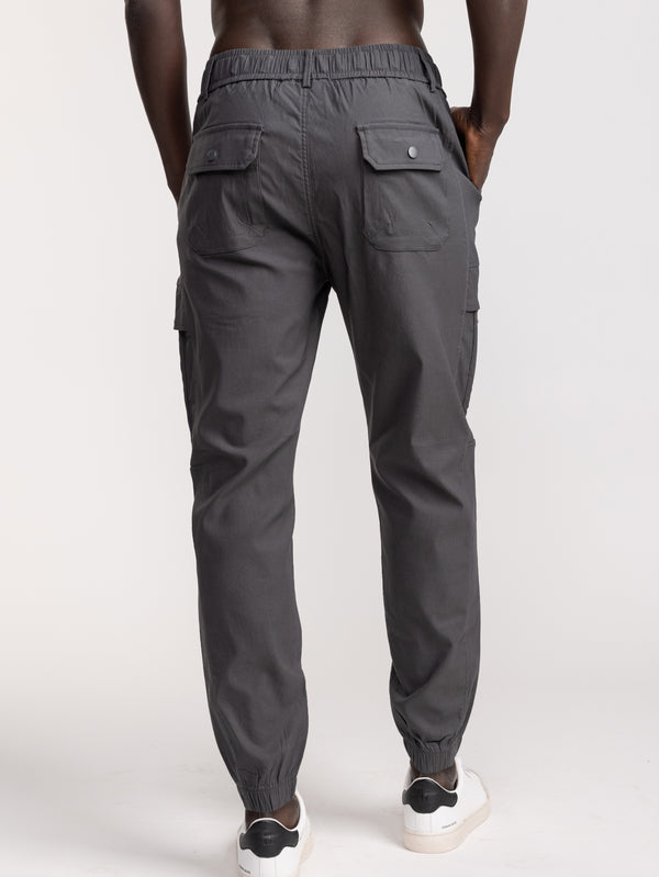 CARGO WOVEN PANTS Dark Gray / 48