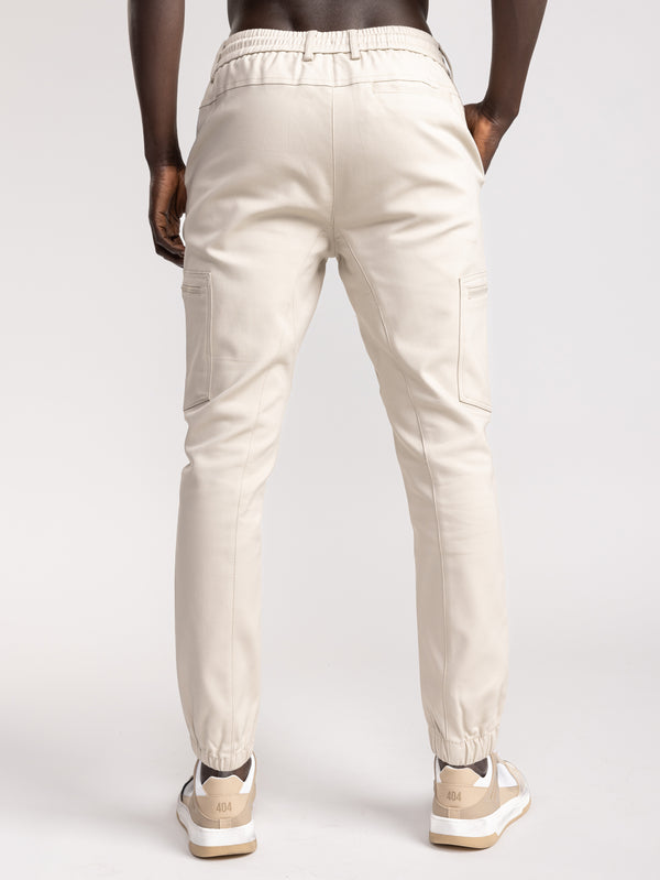 CARGO WOVEN PANTS Stone / 48