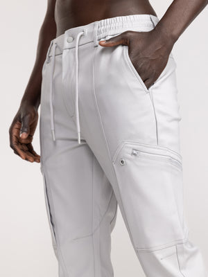 CARGO WOVEN PANTS Light Gray / 48