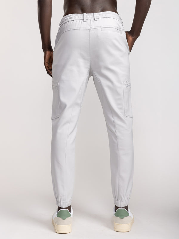 CARGO WOVEN PANTS Light Gray / 48