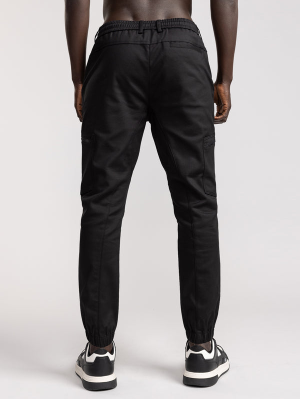 CARGO WOVEN PANTS Black / 48