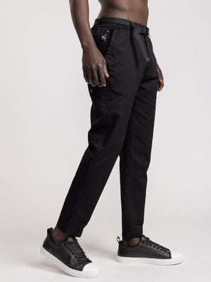 CARGO WOVEN PANTS Black / 46