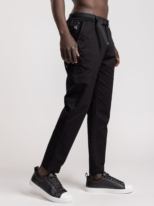 CARGO WOVEN PANTS Black / 46