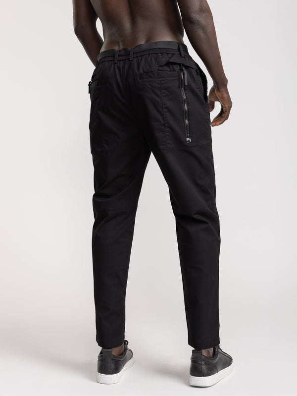 CARGO WOVEN PANTS Black / 46