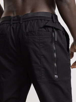 CARGO WOVEN PANTS Black / 46