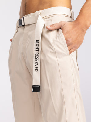 WOVEN PANTS Stone / 46