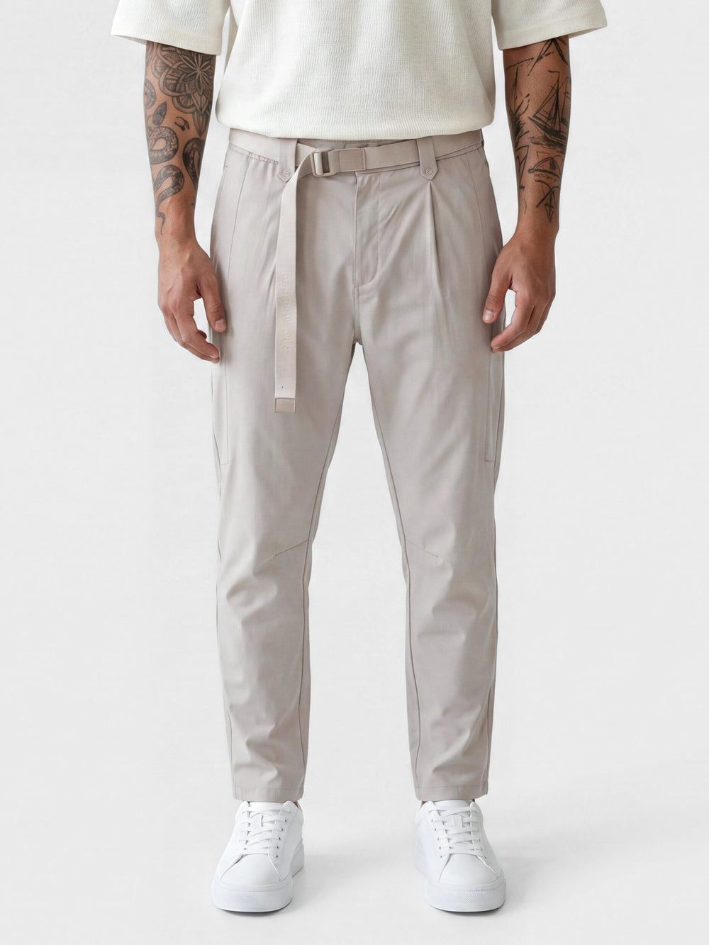 WOVEN PANTS Stone / 46