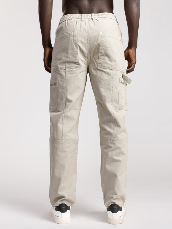 CARGO WOVEN PANTS Khaki / 46