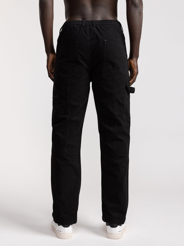 CARGO WOVEN PANTS Black / 46