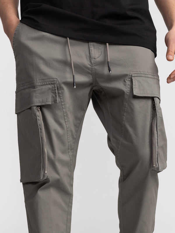 CARGO WOVEN PANTS Olive / 48