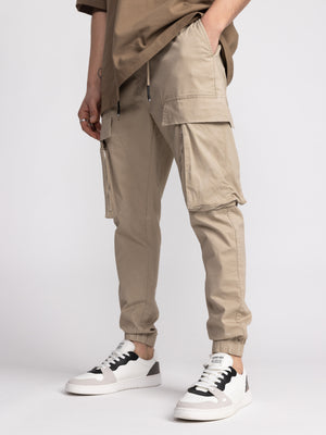 CARGO WOVEN PANTS Stone / 48