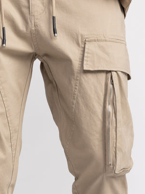 CARGO WOVEN PANTS Stone / 48