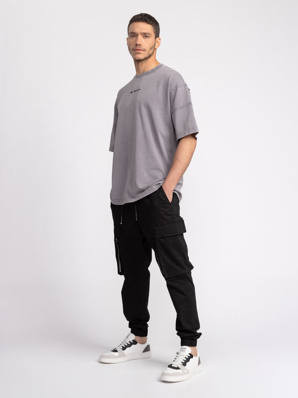 CARGO WOVEN PANTS Black / 48