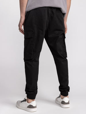 CARGO WOVEN PANTS Black / 48