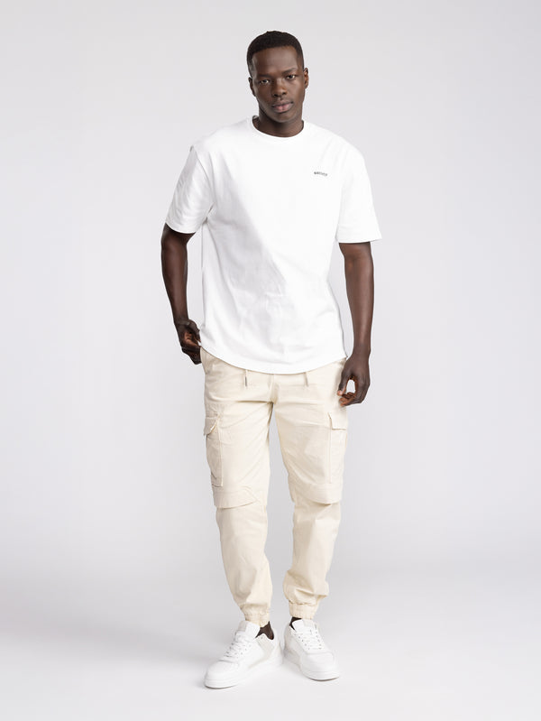 CARGO WOVEN PANTS Cream / 48