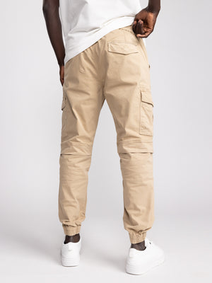 CARGO WOVEN PANTS Beige / 48
