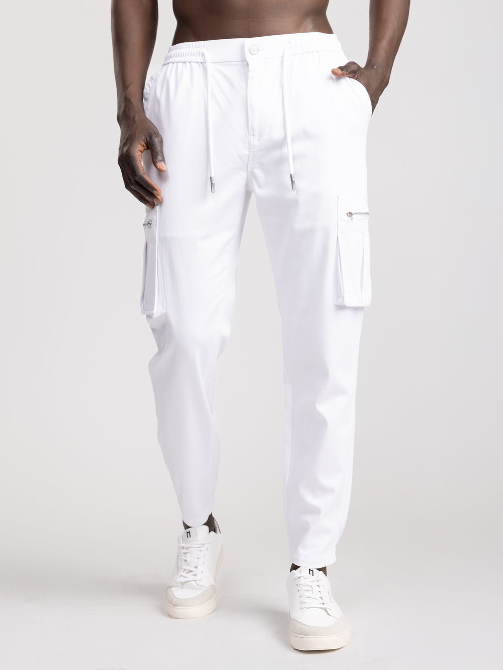 CARGO WOVEN PANTS White / 48