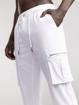 CARGO WOVEN PANTS White / 48