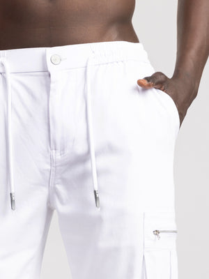CARGO WOVEN PANTS White / 48