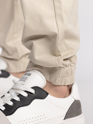 CARGO WOVEN PANTS Beige / 48