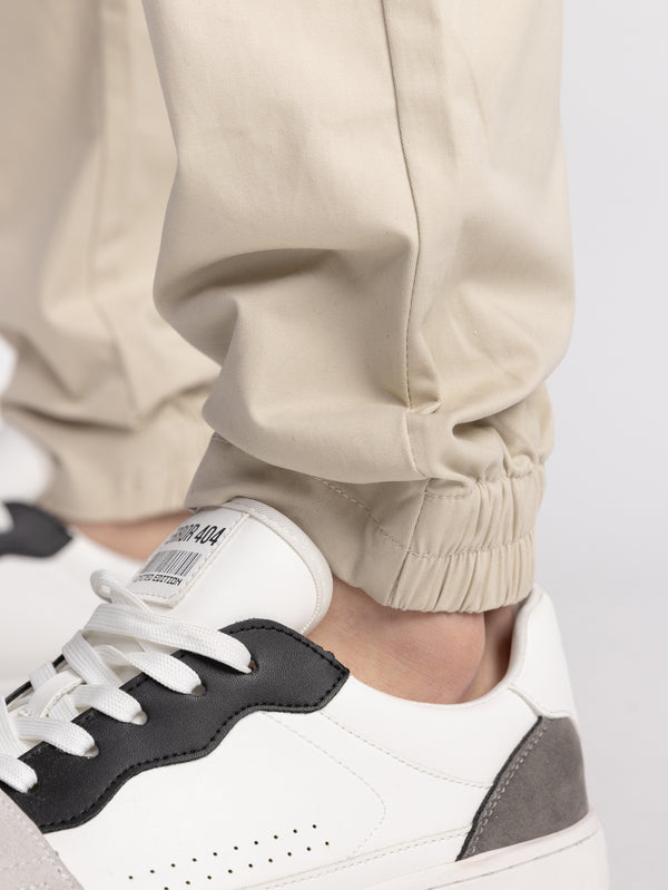 CARGO WOVEN PANTS Beige / 48