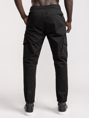 CARGO WOVEN PANTS Black / 48