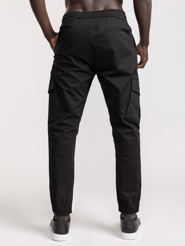 CARGO WOVEN PANTS Black / 48