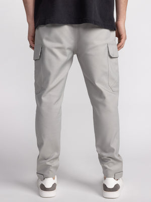 CARGO WOVEN PANTS Light Gray / 48