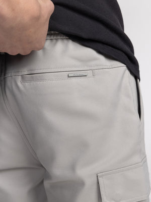CARGO WOVEN PANTS Light Gray / 48
