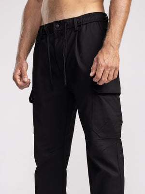 CARGO WOVEN PANTS Black / 48