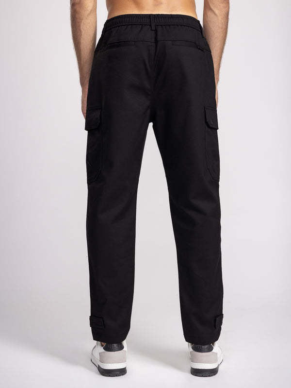 CARGO WOVEN PANTS Black / 48